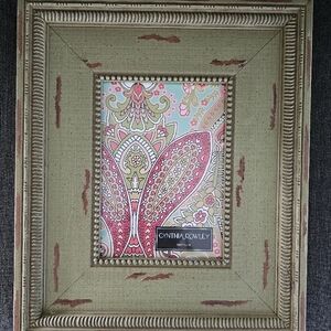 Cynthia Rowley Green and Pink Decorative Frame